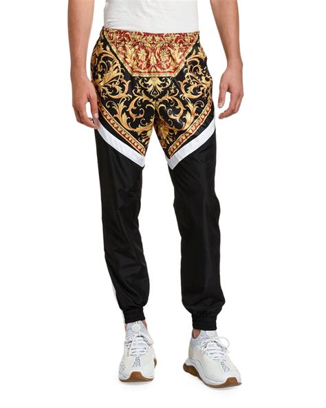 versace trousers mens|Versace joggers men's.